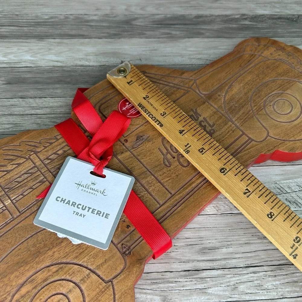 Charcuterie Board Hallmark Channel Christmas Truck Wood New